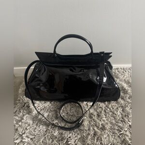B Michael Signature Patent Handbag